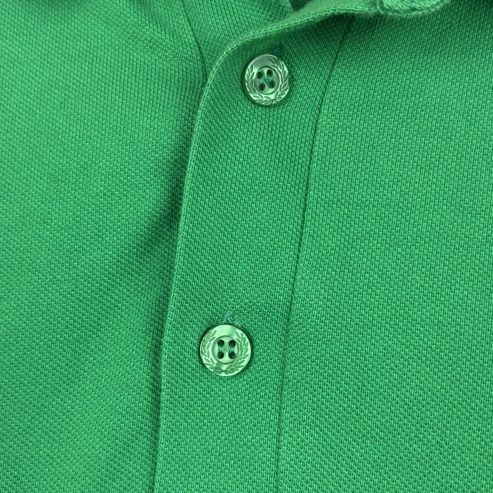 Raf Simons x Fred Perry Polo Shirt Men's 42 Medium Green Slim Fit Casual Preppy